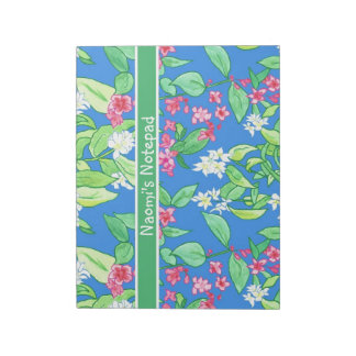 Customisable Notepad or Jotter, Spring Blossoms