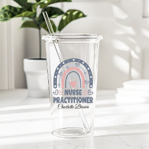 Customisable NP Nurse Practitioner Graduation Gift Acrylic Tumbler