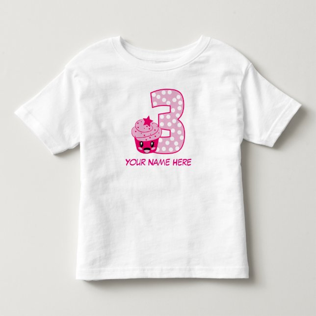Customisable Number 3 T-Shirt (Front)