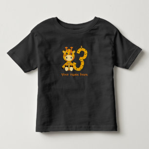 Customisable number 3 t-shirt