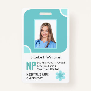 Customisable Nurse Practitioner Photo ID Security ID Badge