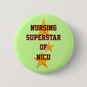 Customisable Nursing Superstar Button
