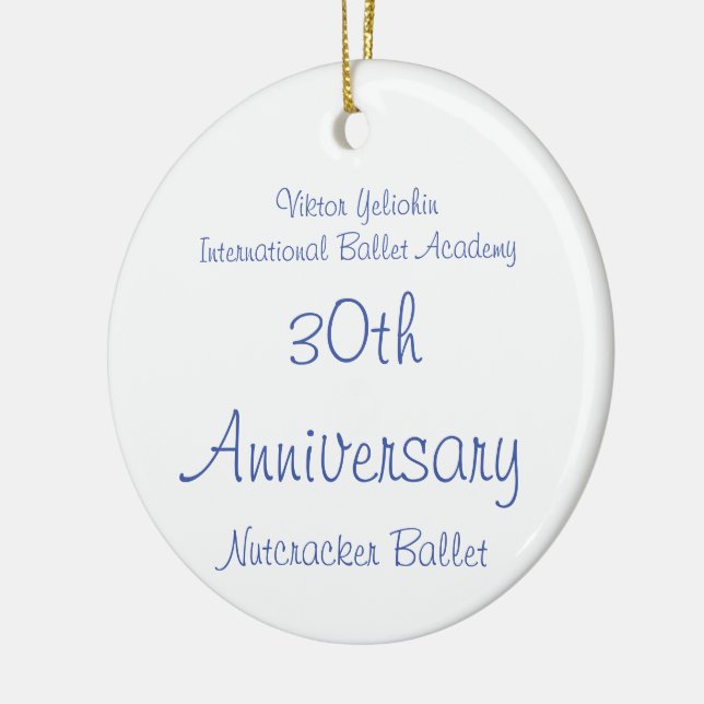 Customisable Nutcracker Fritz, Flower, Marzipan  Ceramic Tree Decoration (Left)