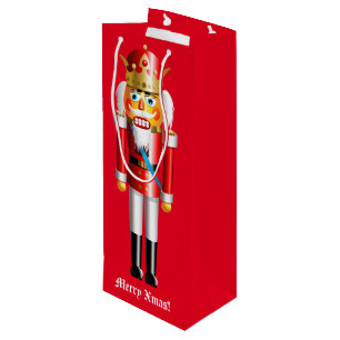 Customisable Nutcracker King Wine Gift Bag