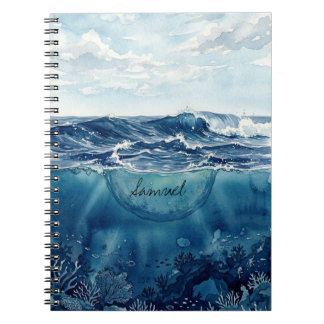 Customisable Ocean Notebook