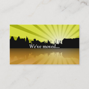 Customisable Office Just Moved Location Business Card