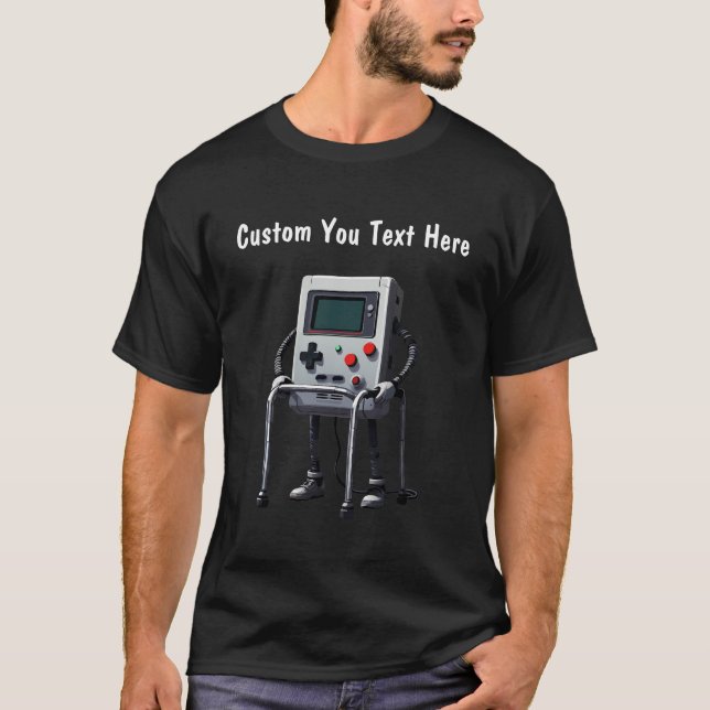 Customisable Old gamer T-Shirt (Front)