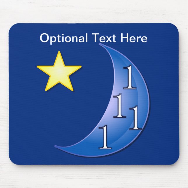 Customisable Once in a Blue Moon Mouse Mat (Front)