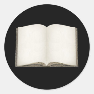 Customisable Open Book Stickers