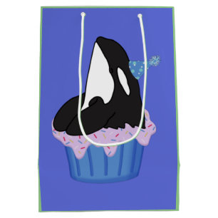 Customisable Orca Killer Whale Birthday Medium Gift Bag