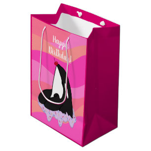 Customisable Orca Killer Whale Birthday Medium Gift Bag