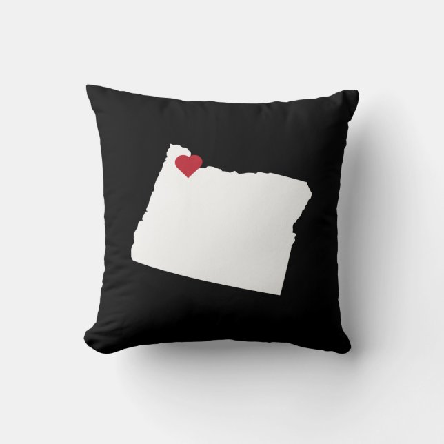 Customisable Oregon Bend State Love Reversible Cushion (Front)