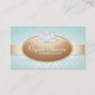 Customisable Organic Skincare Business Cards