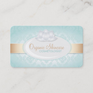 Customisable Organic Skincare Business Cards