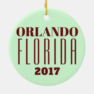 Customisable Orlando, Florida Ornament