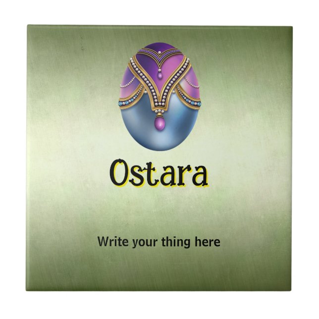 Customisable Ostara Ceramic Tile (Front)