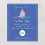 Customisable Outdoor Yoga Flyer<br><div class="desc">Customise this flyer for your next group yoga class!</div>