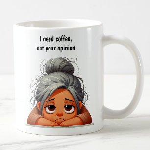 Customisable Overworked Mum With an Attitude Coffee Mug