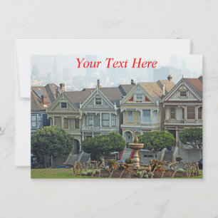 Customisable Painted Ladies, San Francisco card