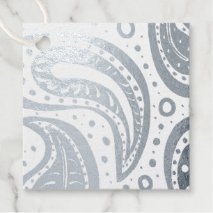 Customisable Paisley Favour Tags