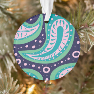 Customisable Paisley Ornament