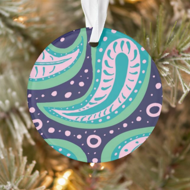 Customisable Paisley Ornament (Tree)