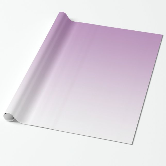 Customisable Pale Purple Fade Wrapping Paper (Unrolled)