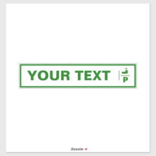 Customisable Palestine car registration plate.