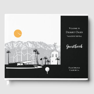Customisable Palm Springs Home Guestbook