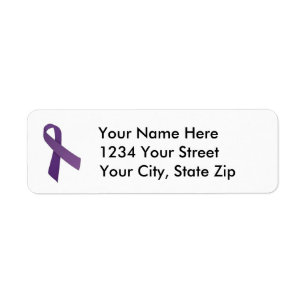 Customisable Pancreatic Cancer Address Label