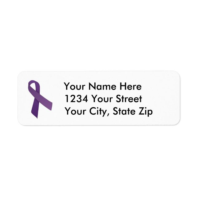 Customisable Pancreatic Cancer Address Label (Front)