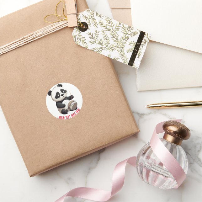 Customisable Panda Drummer Stickers (Gifting)