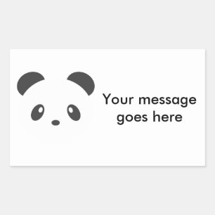 Customisable panda stickers