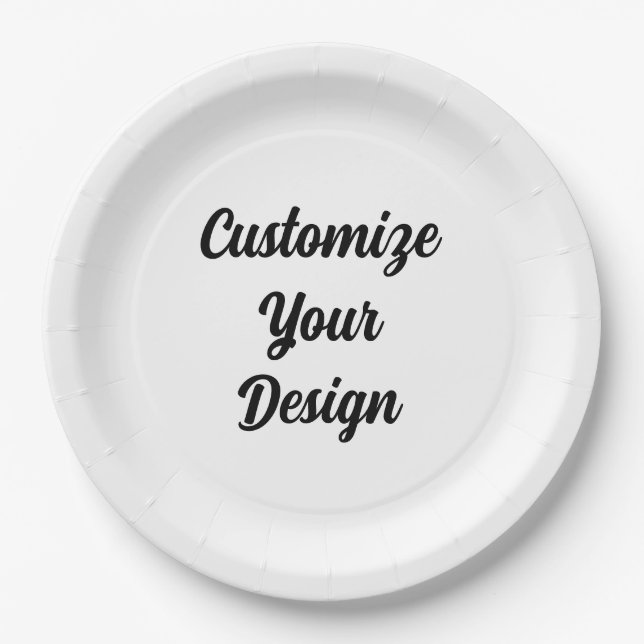 Customisable Paper Plates and Bowls  (Front)