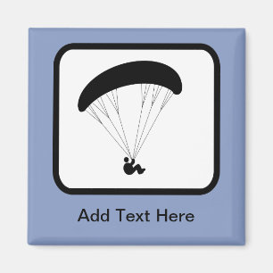 Customisable Paraglider Logo Magnet