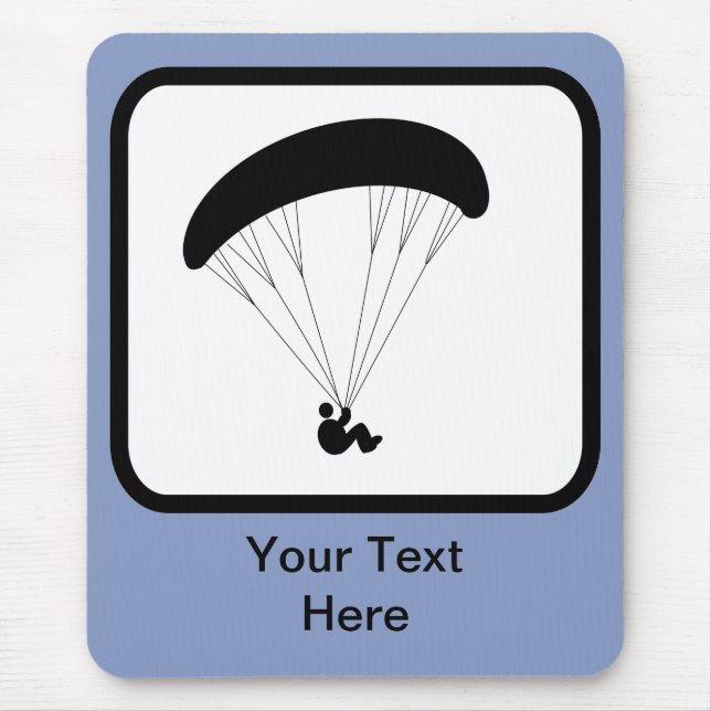 Customisable Paraglider Logo Mouse Mat (Front)