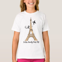 Customisable Paris Trip Chic Eiffel Tower Kids