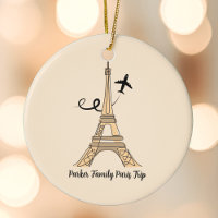 Customisable Paris Trip Eiffel Tower Christmas