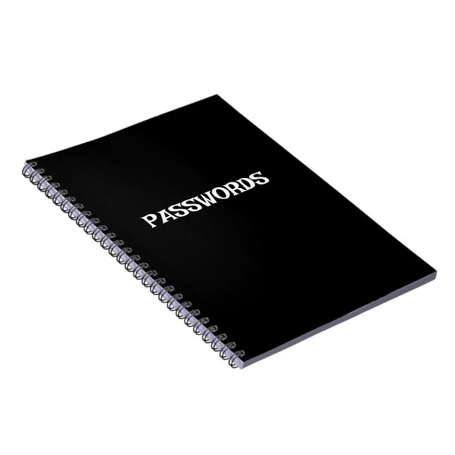 Customisable PASSWORDS Notebook | Stylish (Right Side)