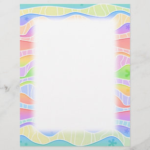 Customisable PASTEL RAINBOW STRIPES FLYER