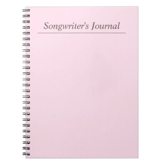 Customisable Pastel Songwriter's Journal