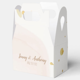 Customisable Pastel Watercolor Favour Box