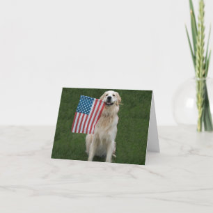 Customisable Patriotic Dog Card