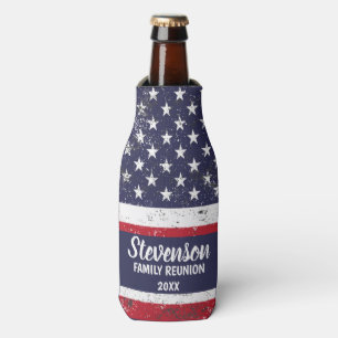 Customisable Patriotic Family Reunion Can Cooler
