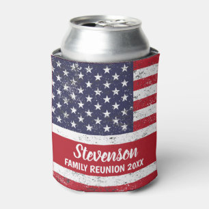  Customisable Patriotic Family Reunion Can Cooler