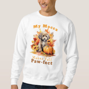 Customisable Paw-fect Autumn Dog Mocca Sweatshirt