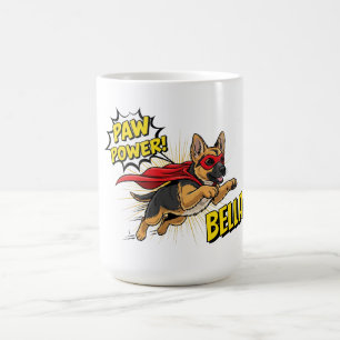Customisable Paw Power German Shepherd Coffee Mug
