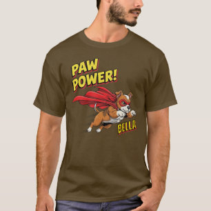 Customisable Paw Power Super Dog T-Shirt