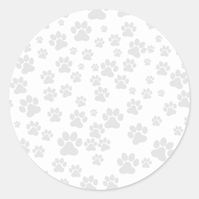 Customisable paw print sticker (Front)