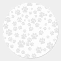 Customisable paw print sticker